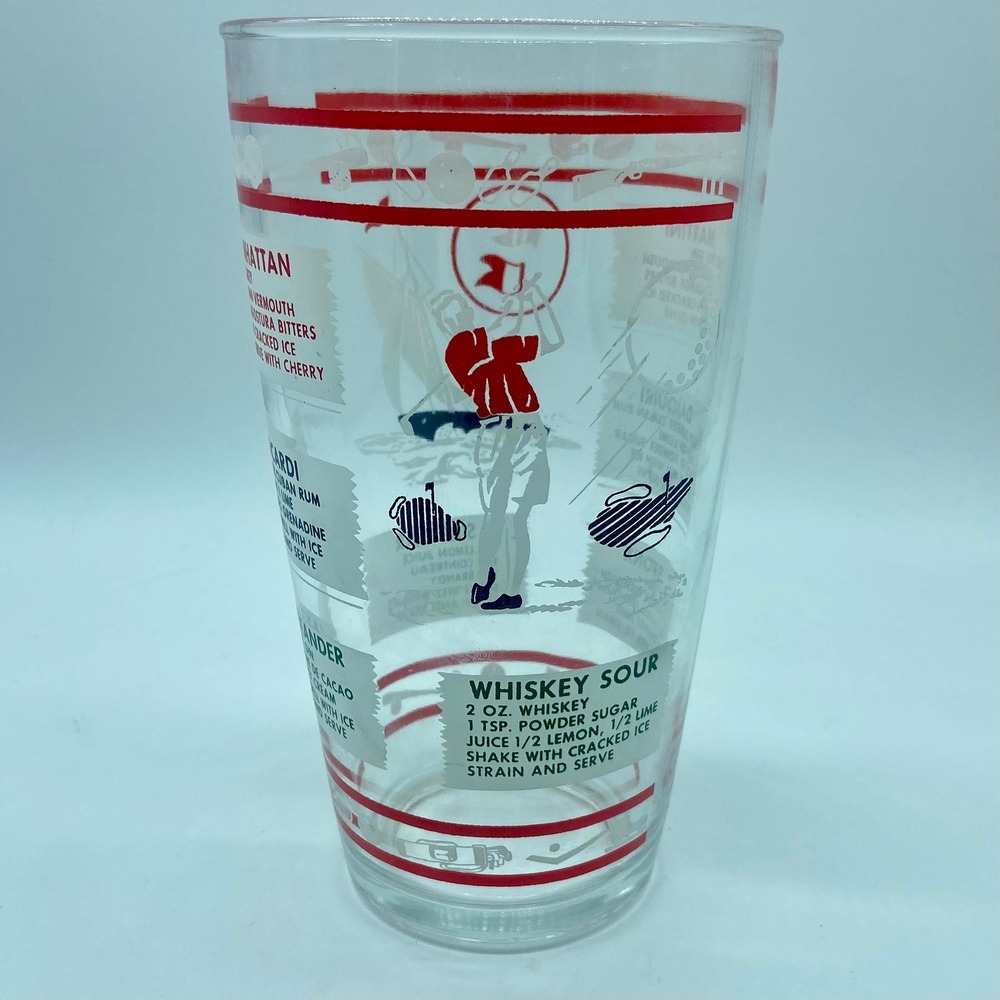 Vintage Cocktail Shaker Recipes Golf Sailing Sports Recipes Mid Century Mancave
